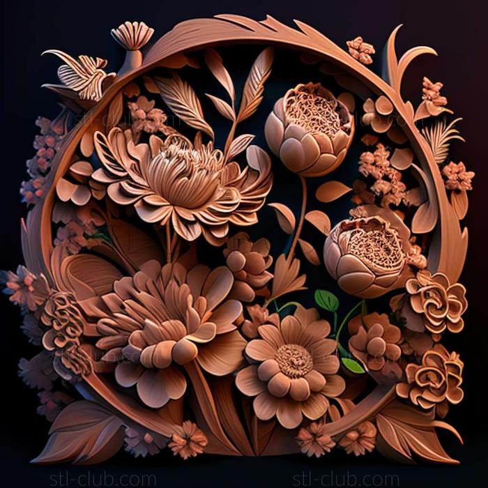 3D model flowers (STL)